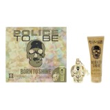 Set Police: To Be Born To Shine, Eau De Toilette, For Men, 75 ml + To Be Born To Shine, Shower Gel &amp; Shampoo 2-In-1, 100 ml