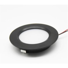Spot led ingropat cu fire alb rece 12V 2-2.5W rama neagra cu atingere