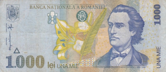 ROMANIA 1.000 lei 1998 VF!!!