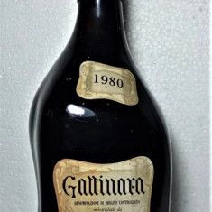 C 24 vin ROSU GATTINARA, DOC, recolatare 1980 cl 75 gr 12,5
