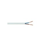 Cablu bifilar dublu izolat 2x0.5mm MYYUP electric alb, Oem