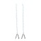 Suport bicicleta tavan Dresco, 2 carlige cu lant, 2x50cm