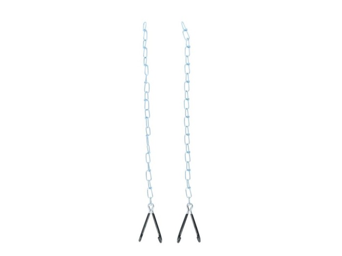 Suport bicicleta tavan Dresco, 2 carlige cu lant, 2x50cm
