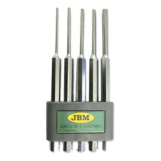 SET DE 5 DORNURI CILINDRICE 4, 5, 6, 7, 8mm 52013