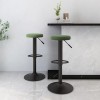 VidaXL Scaune de bar, 2 buc., verde &icirc;nchis, catifea 333146