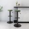 vidaXL Scaune de bar, 2 buc., verde &icirc;nchis, catifea 333146