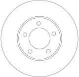 Disc frana fata TRW DF4384