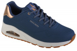 Pantofi pentru adidași Skechers Uno-Shimmer Away 155196-NVY albastru marin, 35.5, 36 - 38, 38.5, 39