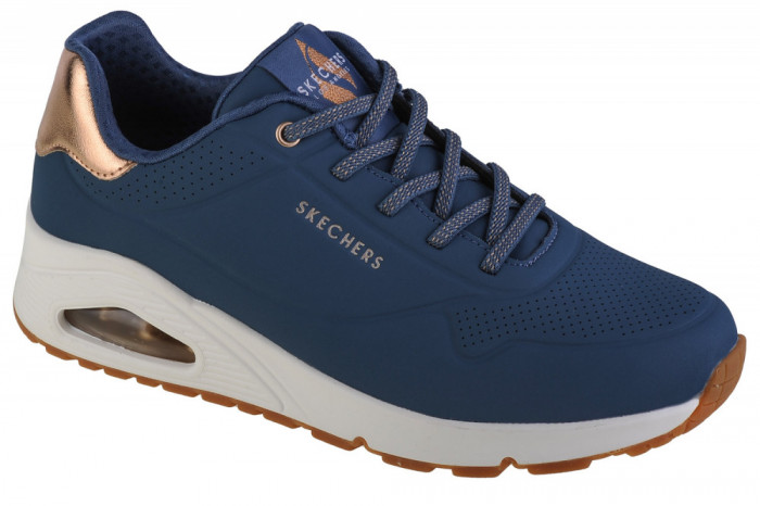 Pantofi pentru adidași Skechers Uno-Shimmer Away 155196-NVY albastru marin