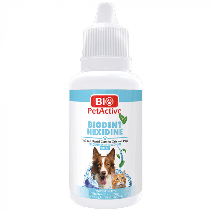 Aditiv apa pentru caini Bio Pet Active Biodent Hexidine, 50ml
