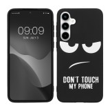 Husa Kwmobile pentru Samsung Galaxy A35, Negru/Alb, Silicon, KWM000021QC001C, Carcasa