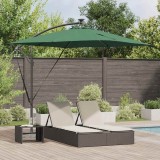 VidaXL Parasol banana cu brațe Verde 249 x 249 x 250 cm 42003400