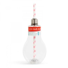 Pahare pentru petrecere cu LED &icirc;n formă de becuri - 400 ml
