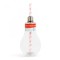 Pahare pentru petrecere cu LED &icirc;n formă de becuri - 400 ml