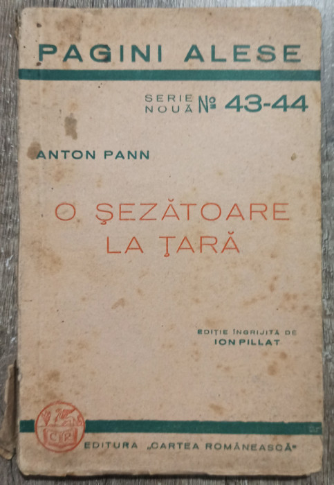 O sezatoare la tara - Anton Pann