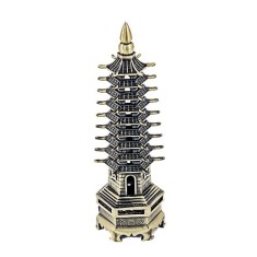 Pagoda celor noua nivele din metal auriu