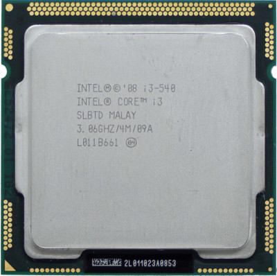 160. Procesor PC Intel Core i3-540 SLBTD SKT 1156 foto