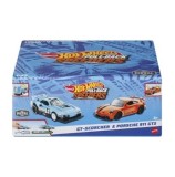 Cumpara ieftin Set 2 masinute metalice pull back Hot Wheels - Gt-Scorcher si Porsche 911 Gt3 1:43