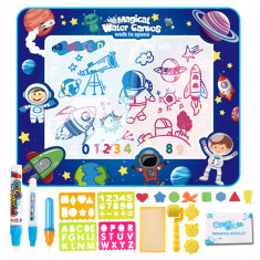 Covorasul magic drool space- 100x80cm - jucarie educativa de colorat cu apa drool foto