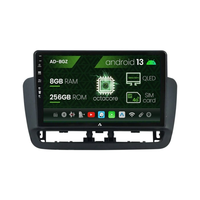 Navigatie Seat Ibiza IV (2014-2017), Android 13, Z-Octacore 8GB RAM + 256GB ROM, 9 Inch - AD-BGZ9008+AD-BGRKIT062