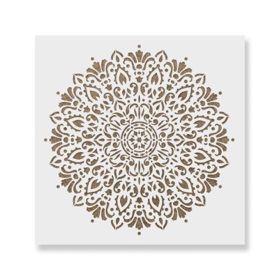 Sablon 200x200x0.7mm Harmony Mandala Refolosibil, model MXSP7011 foto