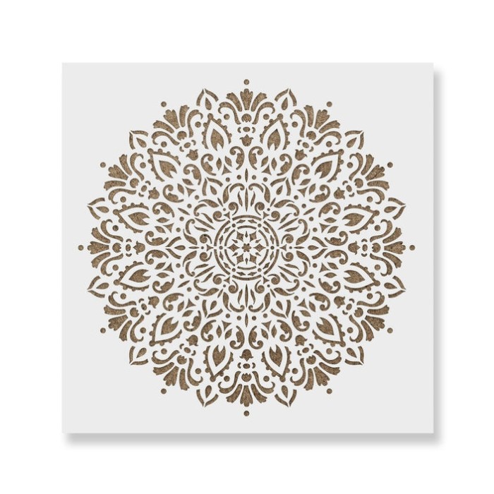 Sablon 200x200x0.7mm Harmony Mandala Refolosibil, model MXSP7011