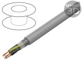 Cablu F-C-PUR&ouml;-JZ 5x0,5mm&sup2; Ecranat Cupru Cositorit