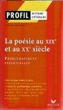 La poesie au XIXe et au XXe siecle - Didier Sevreau