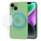 Husa silicon iPhone 14 Techsuit SoftFlex MagSafe, verde deschis