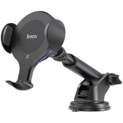 Suport Auto Hoco Aspiring CA60 Wireless 10W, Black foto