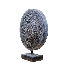 Obiect decorativ cu tematica tibetana Tribal Gong, L