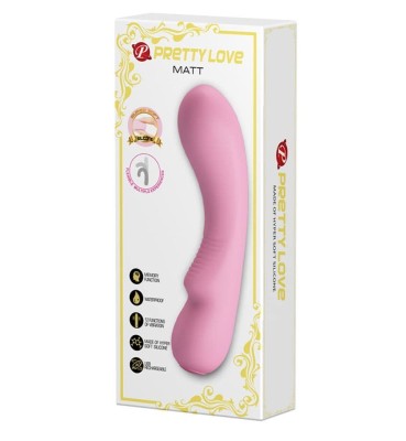 Vibrator Punctul G Matt, Roz, 19 cm foto