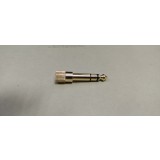 Adaptor Jack 3.5mm stereo mama la Jack 6.3mm stereo tata, Gold
