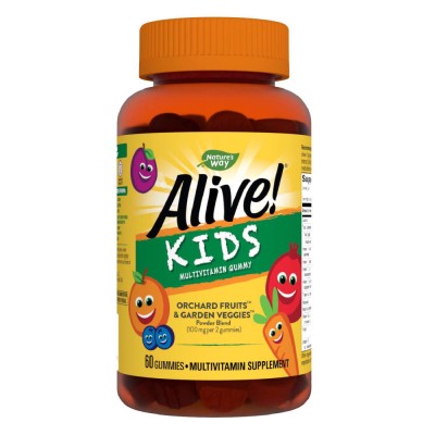 Alive! Kids Multivitamin Gummy Nature&amp;#039;s Way 60 jeleuri Secom foto