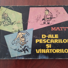 D-ale pescarilor și vânătorilor - Matty Aslan - 101 desene caricaturi 1964