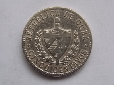V CENTAVOS 1946 CUBA foto