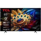 Televizor TCL QLED 85C655, 214 cm, Smart Google TV, 4K Ultra HD, Clasa F (Model 2024)