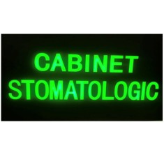 Reclama Luminoasa Panou Neon LED Cabinet Stomatologic 50x25cm KNH foto