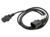 Cablu IEC C13 C14 1,8m negru PVC 1mm, Lanberg