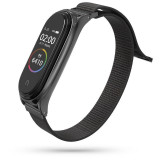 Curea Tech-Protect Nylon pentru Xiaomi Mi Smart Band 5/6/6 NFC Negru