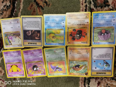Lot de 10 cartonase Pokemon an 1999 foto