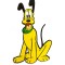 Sticker decorativ de perete din desene animate, Pluto