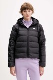 adidas geacă de puf Essentials Climawarm culoarea negru, de tranziție, KC1580