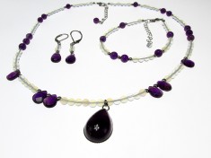 Set bijuterii dama opalit si ametist