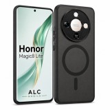 Husa pentru Honor Magic 8 Lite, Matte MagSafe, Protectie 360, Anti-Soc, Protectie Camera, Negru