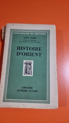 HISTOIRE D ORIENT-LEON HOMO foto