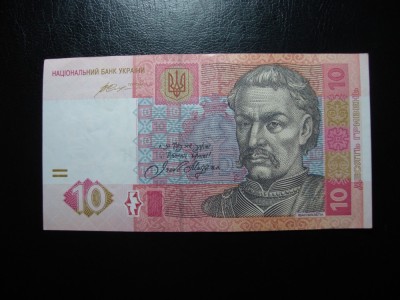 UCRAINA 10 HRIVNE EXCELENTA foto