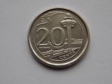 20 CENTS 2013 SINGAPORE-UNC