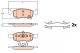 Set placute frana fata TRW GDB2099