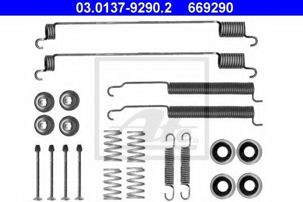 Set accesorii, sabot de frana NISSAN PATHFINDER II (R50) (1995 - 2004) ATE 03.0137-9290.2